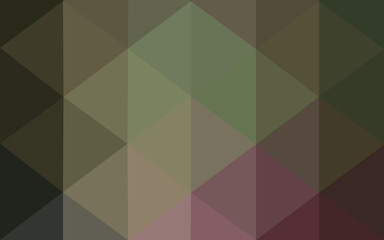 Fototapeta premium Multicolor dark pink, green polygonal design pattern, which consist of triangles and gradient in origami style.