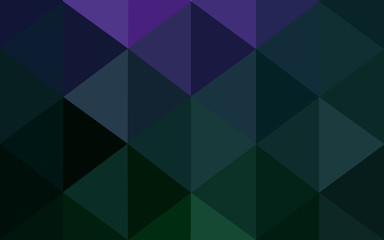 Obraz premium Multicolor dark pink, green polygonal design pattern, which consist of triangles and gradient in origami style.