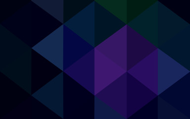 Multicolor dark pink, green polygonal design pattern, which consist of triangles and gradient in origami style.