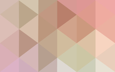 Multicolor pink, green polygonal design pattern, which consist of triangles and gradient in origami style.