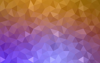 Fototapeta premium Multicolor pink, yellow polygonal design pattern, which consist of triangles and gradient in origami style.