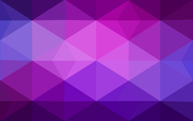 Obraz premium Multicolor purple, pink polygonal design pattern, which consist of triangles and gradient in origami style.