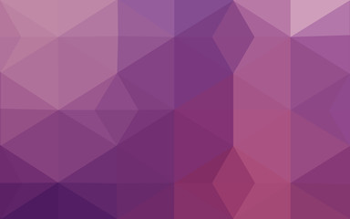 Multicolor purple, pink polygonal design pattern, which consist of triangles and gradient in origami style.