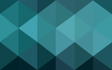 Dark green polygonal design pattern, which consist of triangles and gradient in origami style.