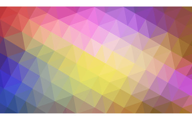 Multicolor polygonal design pattern, which consist of triangles and gradient in origami style.