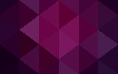 Dark pink polygonal design pattern, which consist of triangles and gradient in origami style.