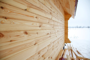 The wall of the timber.