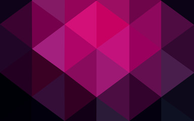 Obraz premium Dark pink polygonal design pattern, which consist of triangles and gradient in origami style.