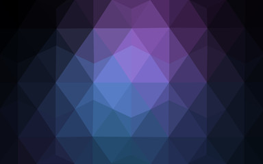 Fototapeta premium Multicolor dark pink, blue polygonal design pattern, which consist of triangles and gradient in origami style.