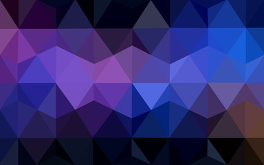 Obraz premium Multicolor dark pink, blue polygonal design pattern, which consist of triangles and gradient in origami style.
