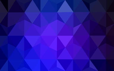Fototapeta premium Multicolor dark pink, blue polygonal design pattern, which consist of triangles and gradient in origami style.