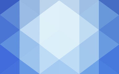 Fototapeta premium Blue polygonal design pattern, which consist of triangles and gradient in origami style.