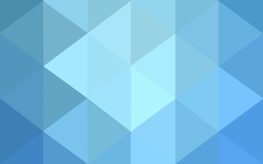 Obraz premium Blue polygonal design pattern, which consist of triangles and gradient in origami style.