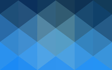 Blue polygonal design pattern, which consist of triangles and gradient in origami style.