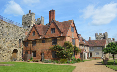 Fototapeta na wymiar Framlingham castle poorhouse Suffolk England.