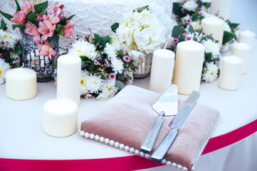 Table decor with flowers