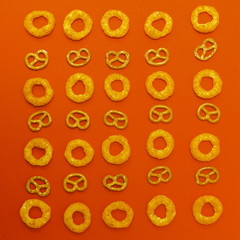 Set Assorted chips. Minimalism.