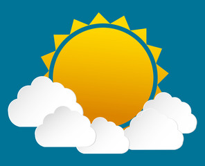 Sun icon design 