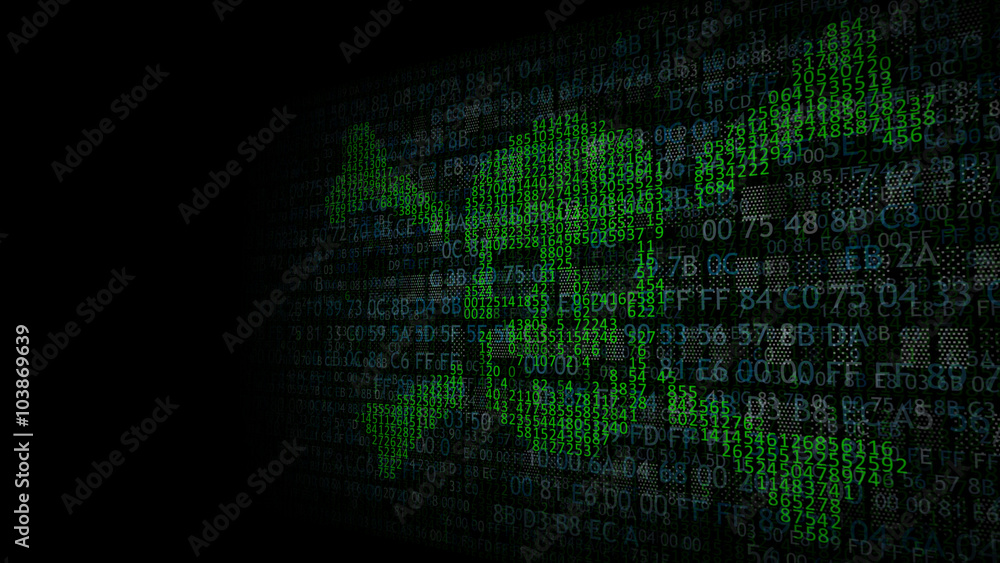 Aufkleber internet piracy concept. hackers on the net