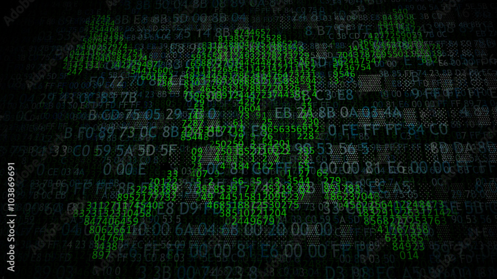 Aufkleber internet piracy concept. hackers on the net