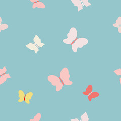 seamless background with butterfly
