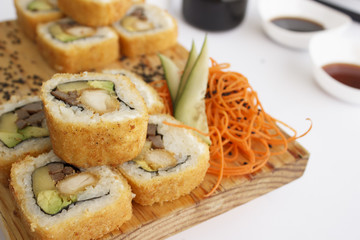 Rollo de sushi empanizado