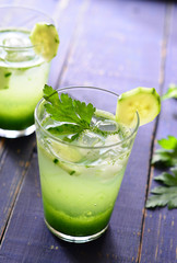 Healthy green detox drink