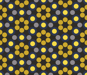 Vector modern seamless colorful geometry circle pattern, color abstract geometric background, pillow multicolored print, retro texture, hipster fashion design