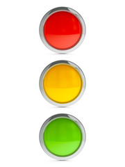Icon traffic lights with highlight