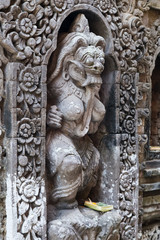 Balinese Hindu statues in Ubud Palace, Gianyar,   Bali