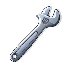 Adjustable wrench.