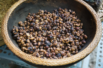 Luwak coffee as made and sold in Bali,   Indonesia