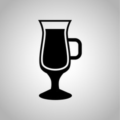 Mulled wine cup icon
