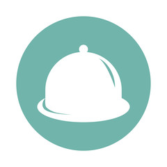 Restaurant cloche icon