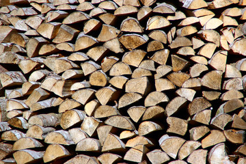 Stack of the firewood