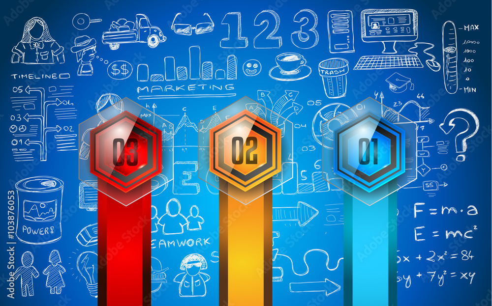 Poster clean infographic layout template for data and information analysis