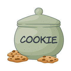 Vector Illustration of Cookie Jar - 103876028
