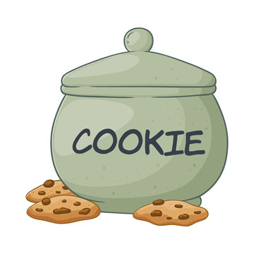 Vector Illustration of Cookie Jar