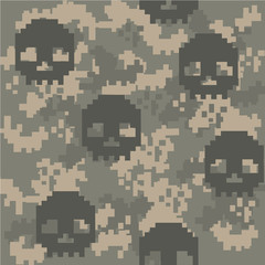 Fototapeta premium Gothic coat of arms with skull, grunge.vintage design t-shirts