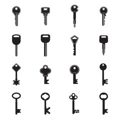 Key icons. Vector illustration