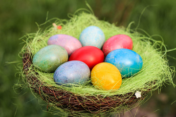 Fototapeta na wymiar Easter nest