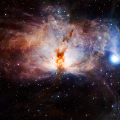 Stars nebula in space. Elements of this image furnished by NASA