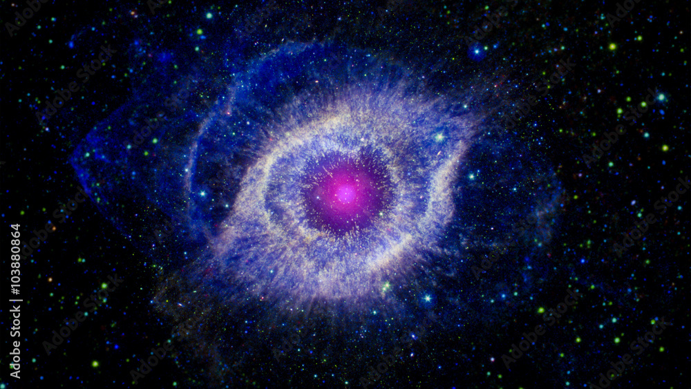 Wall mural stars nebula in space. elements of this image furnished by nasa