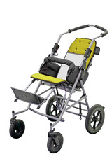 Fototapeta premium perambulator under the white background