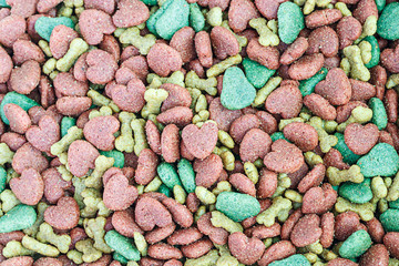 Dog food for background.