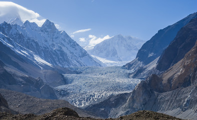 Passu Glacier. Karakorum region. Northern Pakistan