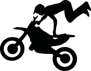 Motocross silhouette