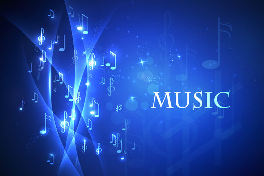 illustration abstract music background