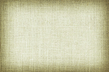 Natural sackcloth textured for background, green colour