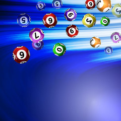 background lottery balls